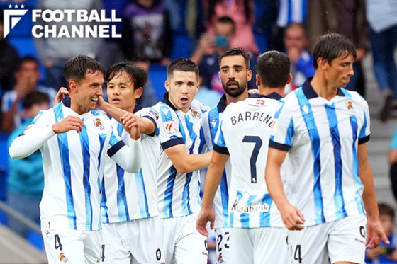 ゴールを喜ぶレアル・ソシエダのメンバー