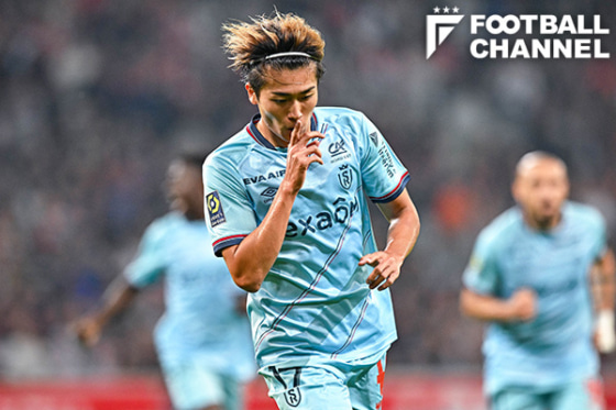 リール戦で加入後初ゴールを決めた中村敬斗