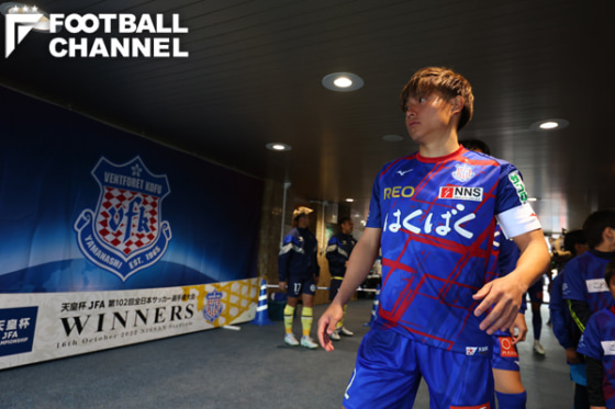 ヴァンフォーレ甲府時代の須貝英大