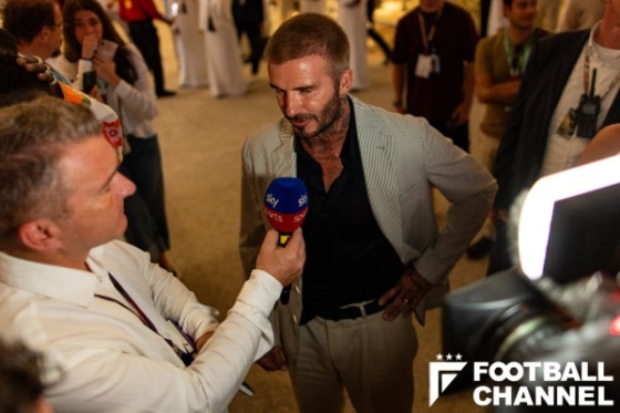 インタビューに応じたベッカム氏