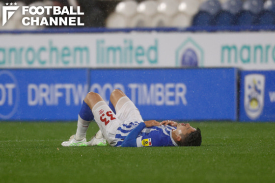 ハダースフィールドでアキレス腱を断裂した中山雄太