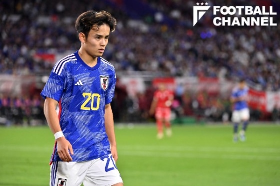 チュニジア戦で後半途中までプレーした久保建英