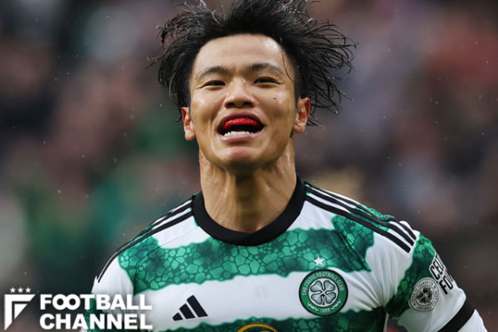 セルティックに所属するサッカー日本代表の旗手怜央