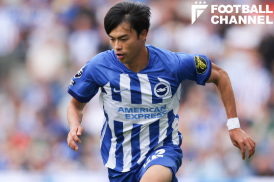 ブライトンに所属するサッカー日本代表Mf三笘薫