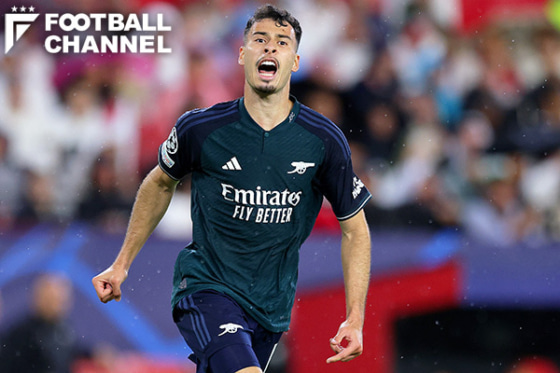 セビージャ戦でゴールを決めたガブリエウ・マルティネッリ