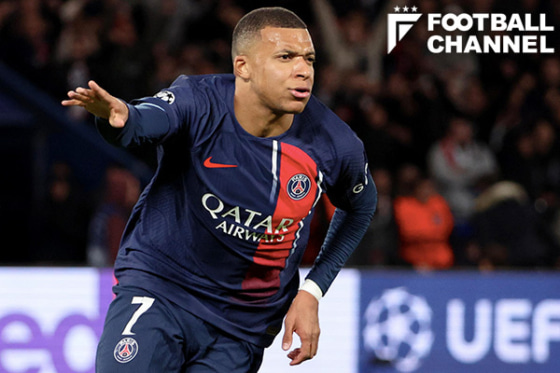 ミラン戦でゴールを決めたキリアン・エムバペ