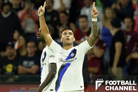 サレルニターナ戦でゴールを決めたラウタロ・マルティネス