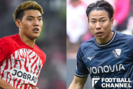フライブルク対ボーフム（左：堂安律、右：浅野拓磨）