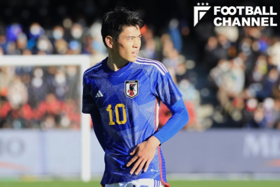 U-22アルゼンチン代表から2得点を決めたサッカーU-22日本代表MF鈴木唯人