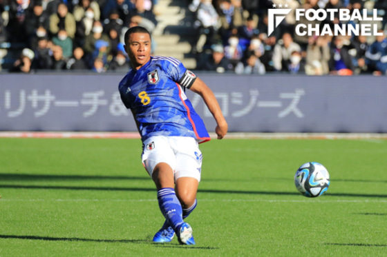 サッカーU-22日本代表MF藤田譲瑠チマ