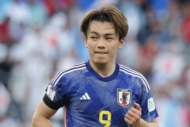 サッカー日本代表でプレーするFW上田綺世