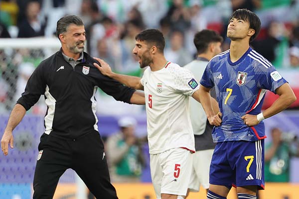 イラン代表に敗れた日本代表