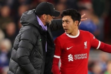 ユルゲン・クロップ監督と遠藤航