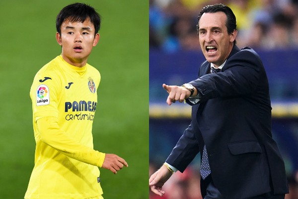 ビジャレアル監督ウナイ・エメリと久保建英