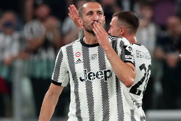 ユベントス時代のジョルジョ・キエッリーニ