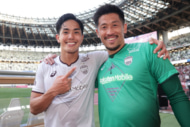 ヴィッセル神戸のGK新井章太とFW武藤嘉紀