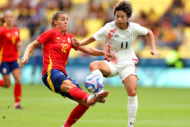 パリ五輪でスペイン女子代表と対戦するなでしこジャパン（日本女子代表）