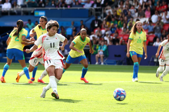 パリ五輪のなでしこジャパン（日本女子代表）対ブラジル女子代表