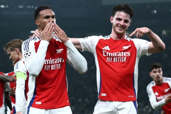 アーセナルMFデクラン・ライスとガブリエウ・マガリャンイス