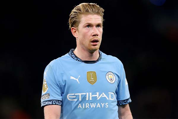 マンチェスター・シティに所属するサッカーベルギー代表MFケヴィン・デ・ブライネ