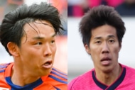 アルビレックス新潟MF藤原奏哉とセレッソ大阪MF田中駿汰