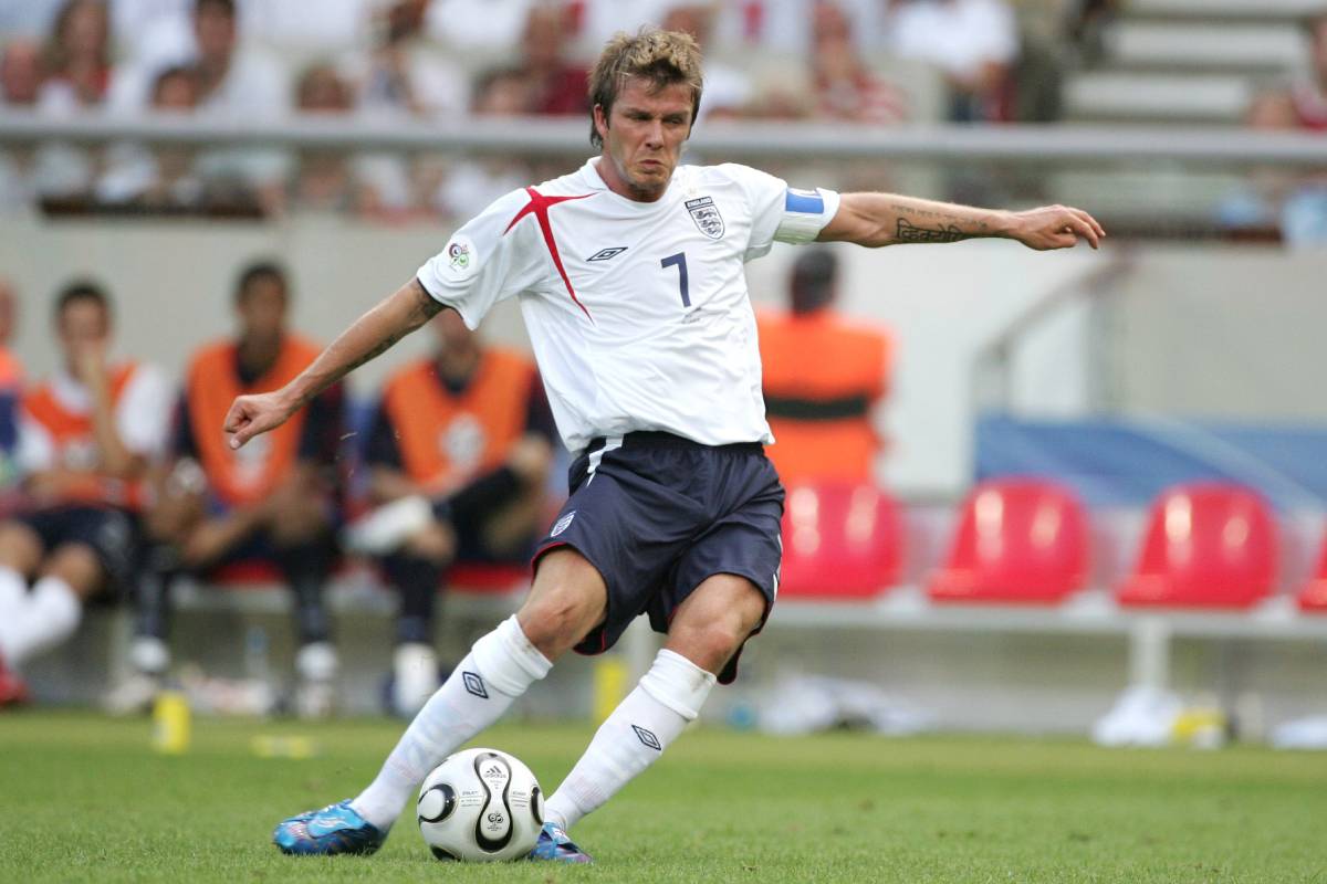 2006年ドイツワールドカップのイングランド代表MFデビッド・ベッカム