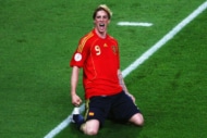 ユーロ2008のスペイン代表FWフェルナンド・トーレス