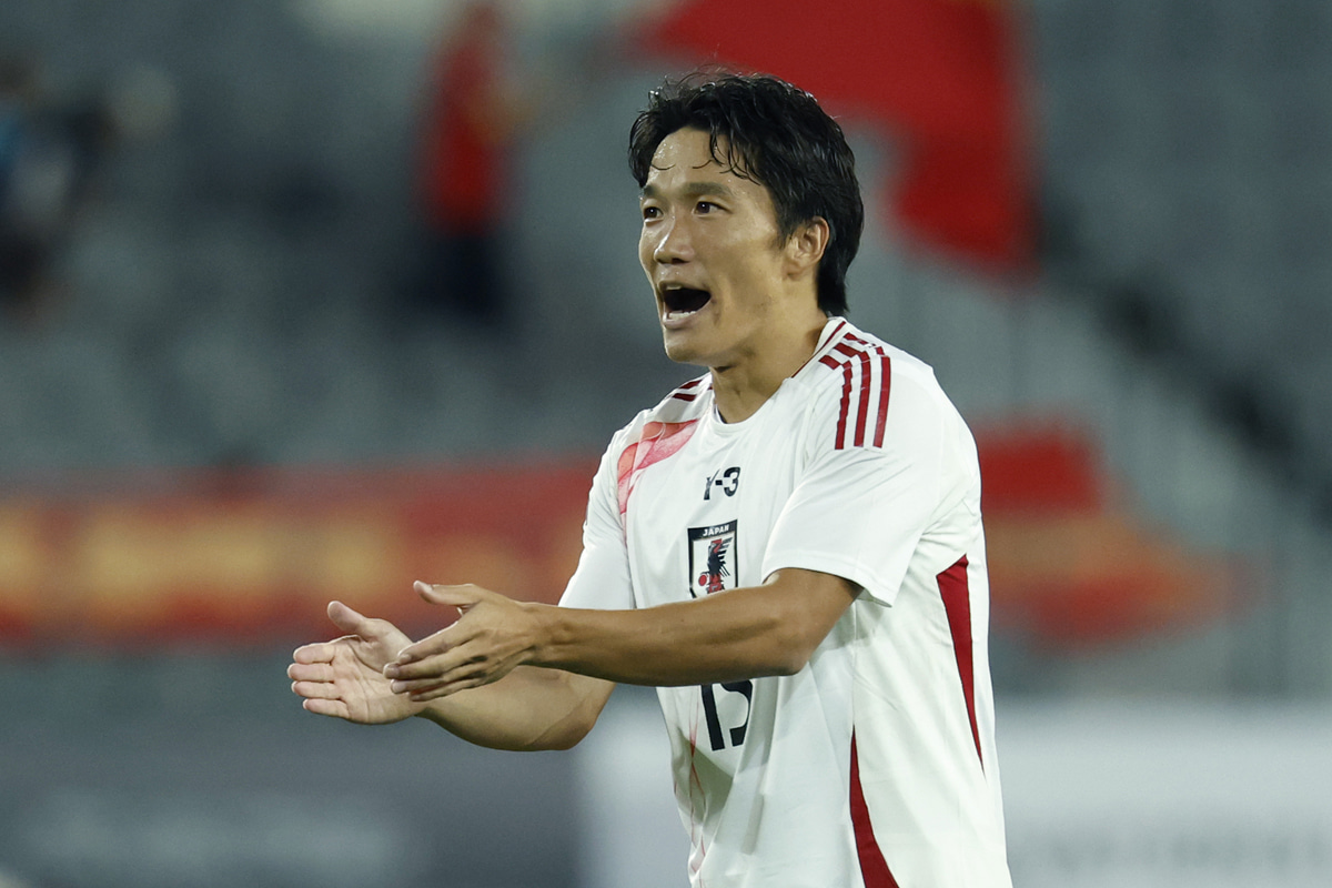 サッカー日本代表MF稲垣祥