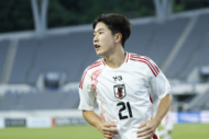 サッカー日本代表MF佐藤龍之介
