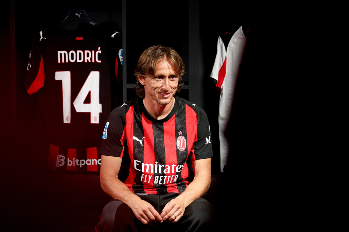 ミランに加入したルカ・モドリッチ