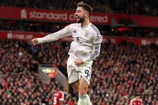 マンチェスター・ユナイテッドに所属するMFブルーノ・フェルナンデス