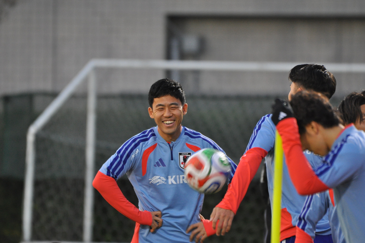 満面の笑みを見せる遠藤航