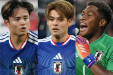 日本代表最新市場価値　1～5位