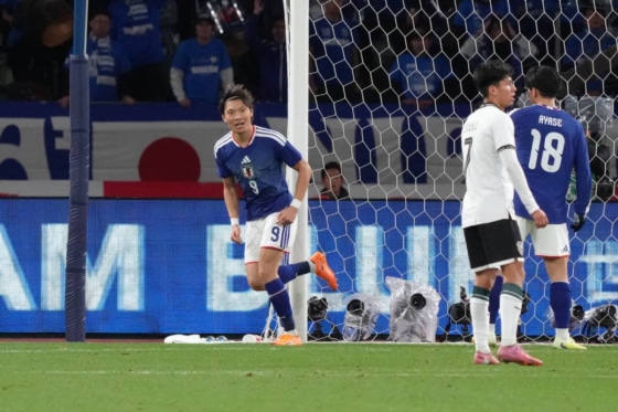 地のサッカー 完璧に崩した！サッカー日本代表FW町野修斗、途中出場からわずか4分で