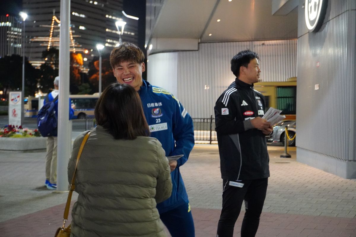 横浜F・マリノス　ホーム最終戦PRイベント　宮市亮　大島秀夫監督