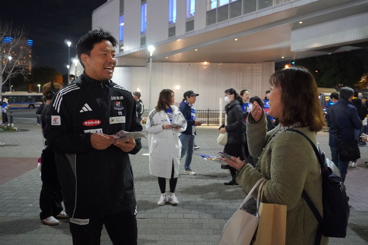 横浜F・マリノス　ホーム最終戦PRイベント　大島秀夫監督