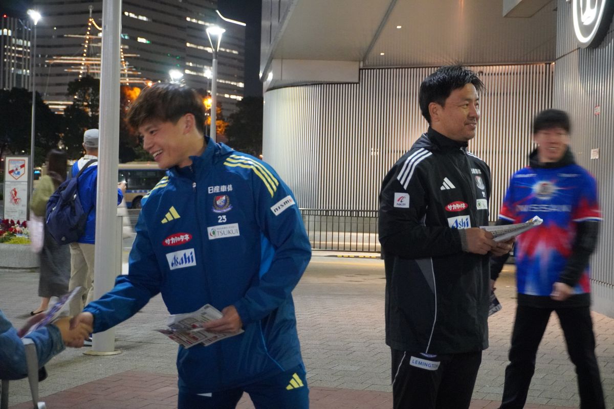 横浜F・マリノス　ホーム最終戦PRイベント　宮市亮　大島秀夫監督