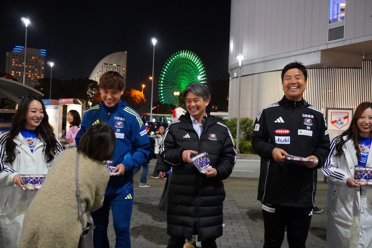横浜F・マリノス　ホーム最終戦PRイベント　宮市亮　大島秀夫監督