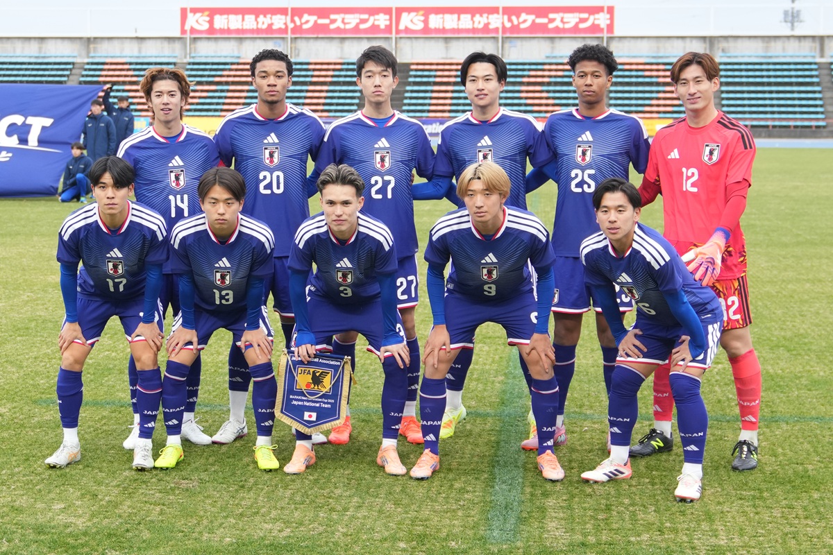 U-21 ALL IBARAKIとの決勝に臨むU-22日本代表