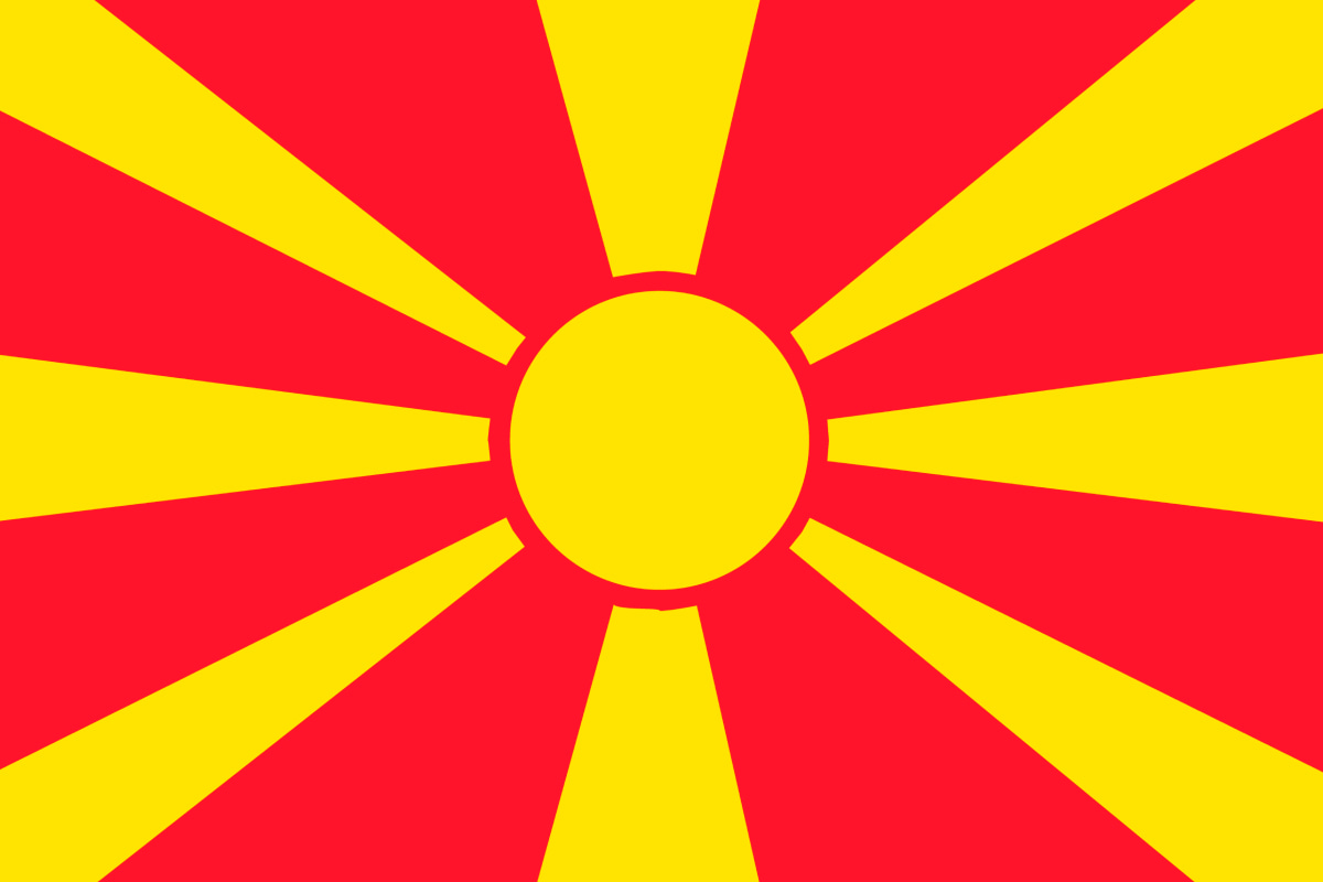 北マケドニアの国旗