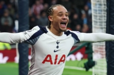 トッテナムに所属するサッカーオランダ代表MFシャビ・シモンズ