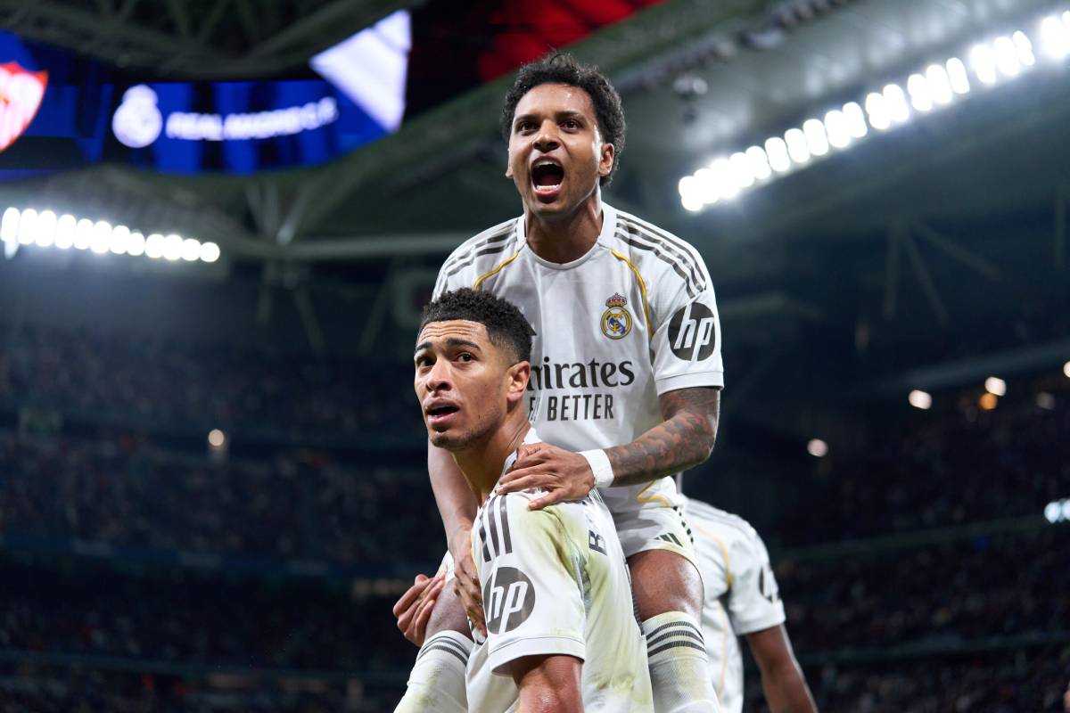 ヘディングも上手すぎる！レアルMFベリンガムのゴールが凄い！FWロドリゴのピンポイントクロス→強烈ヘッドで叩き込む