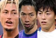 Jリーグ日本人、最新市場価値ランキング1～5位