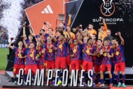 スーパーカップを制覇したバルセロナ