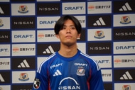 横浜F・マリノス　新体制発表会に臨む近藤友喜