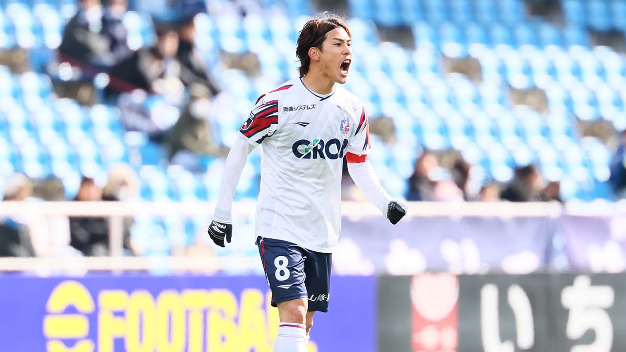 正確で強烈なシュート！ ファジアーノ岡山MF江坂任がスーパーゴール！ セットプレーの流れから決めた圧巻の一撃