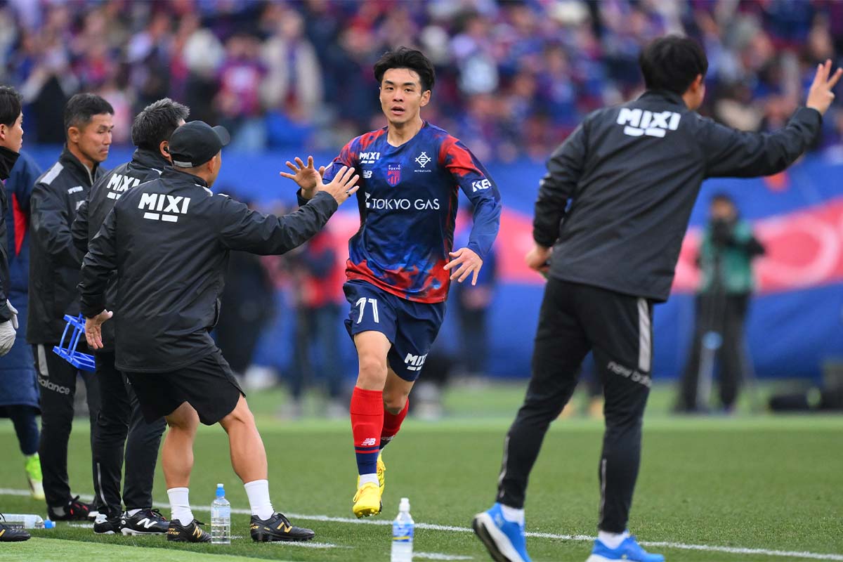 FC東京に所属するMF山田楓喜