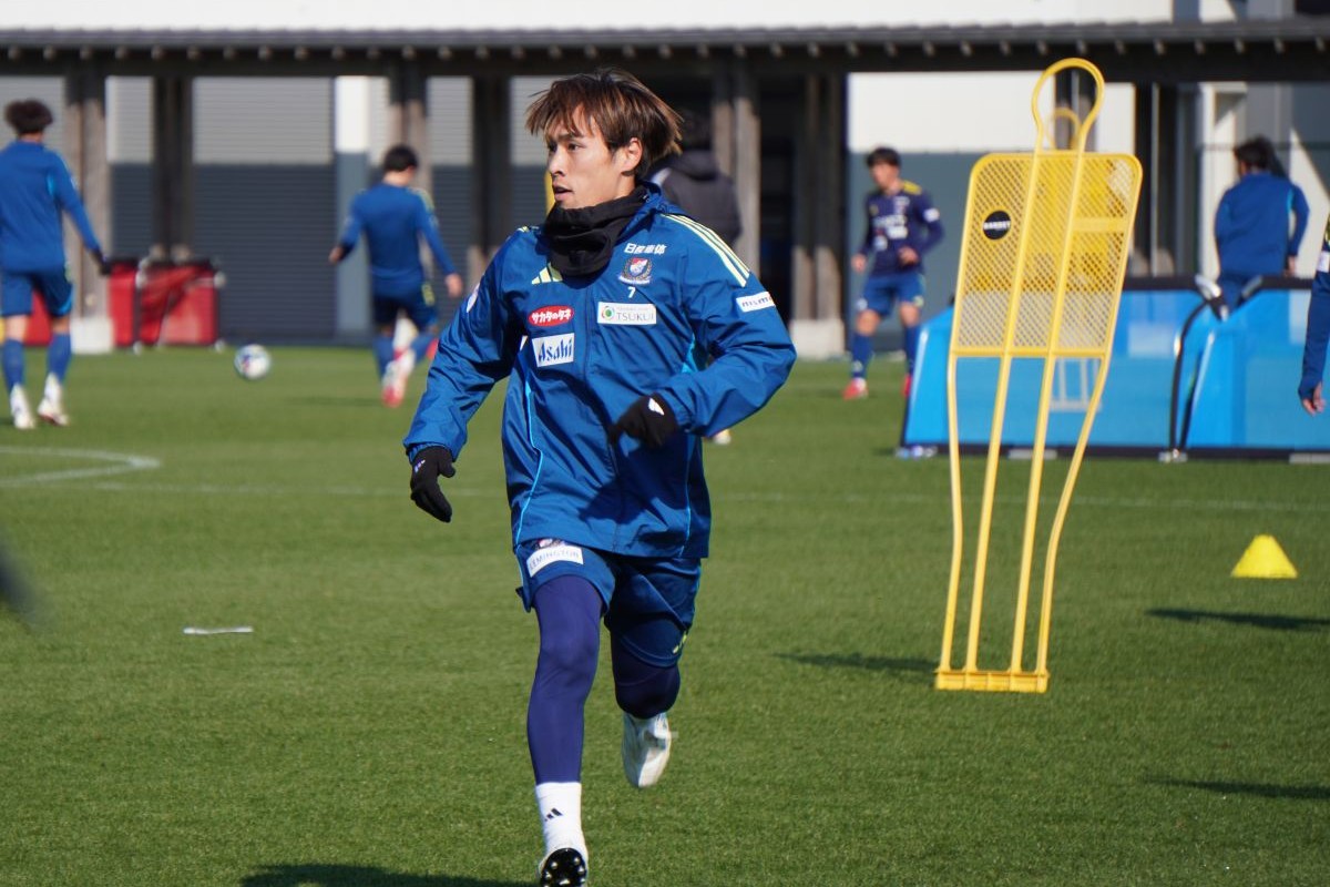 宮崎キャンプ中の横浜F・マリノス　遠野大弥