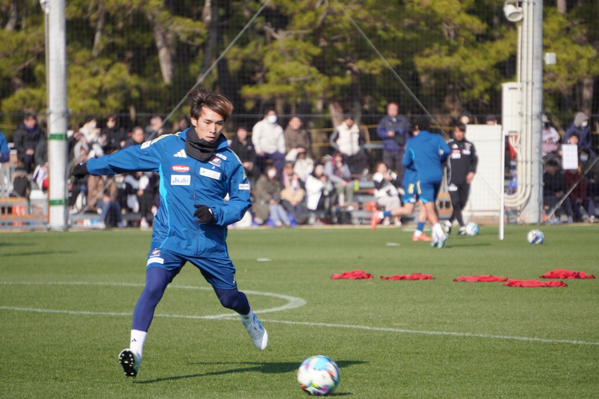 宮崎キャンプ中の横浜F・マリノス・遠野大弥