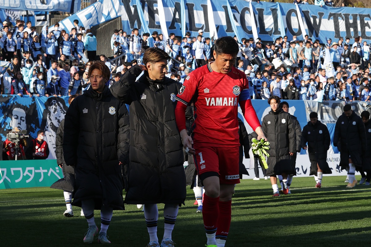 PK戦の末に敗れたジュビロ磐田の選手たち